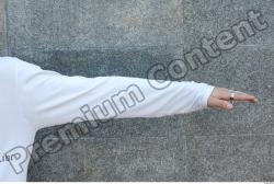 Arm Man White Casual T shirt Underweight